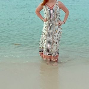 BCBG floral maxi dress